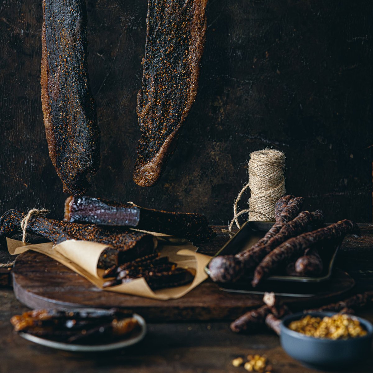 Traditional beef biltong