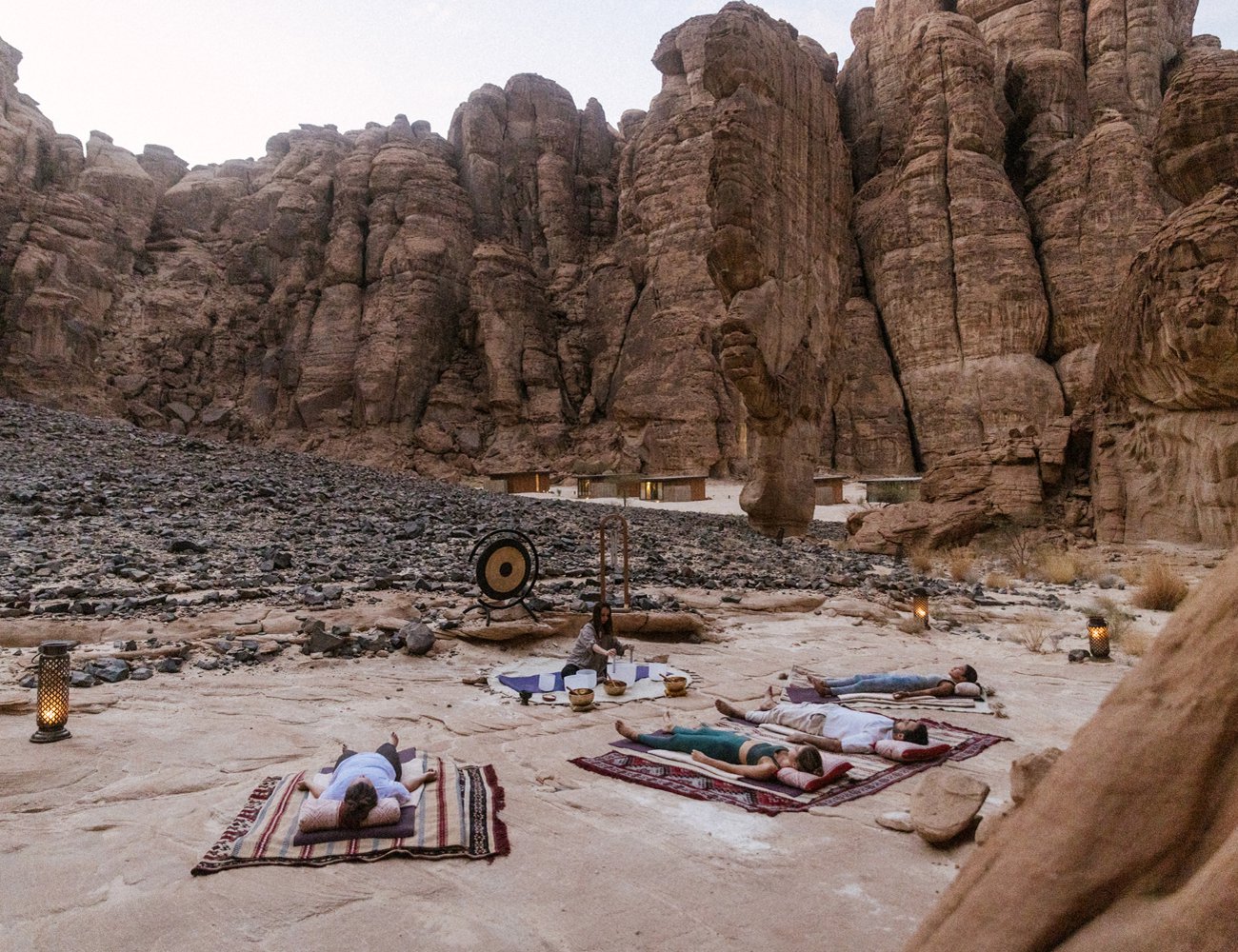 Canyon sound bath at Our Habitas AlUla