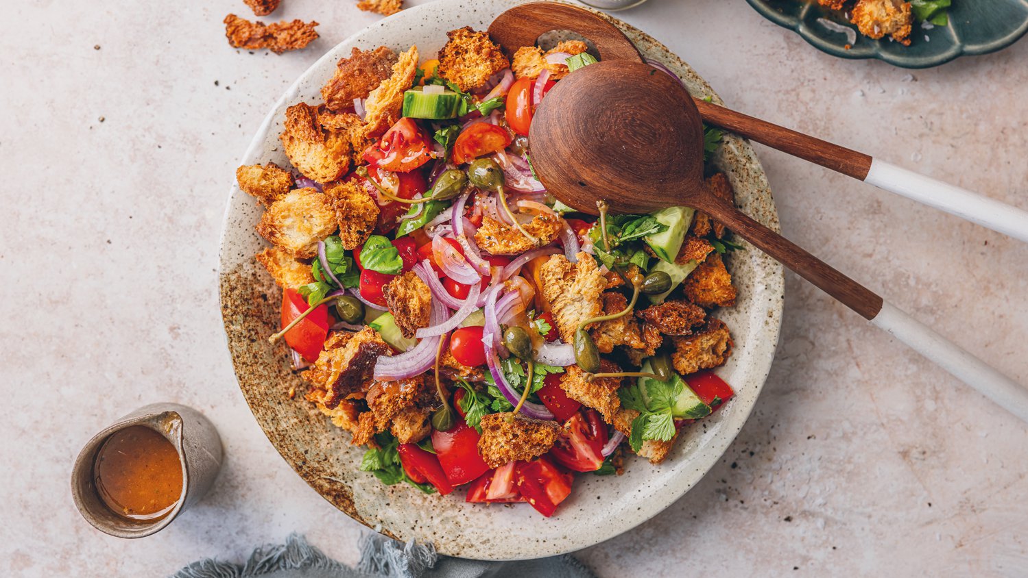 Tuscan panzanella salad