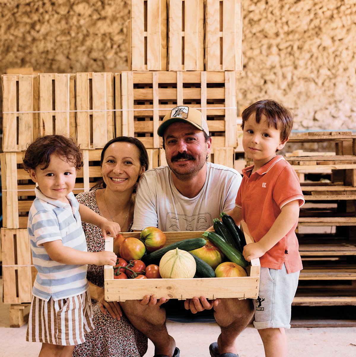 Gaspard Meguin and family