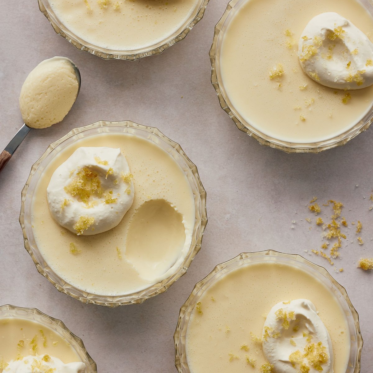 Lemon cream posset