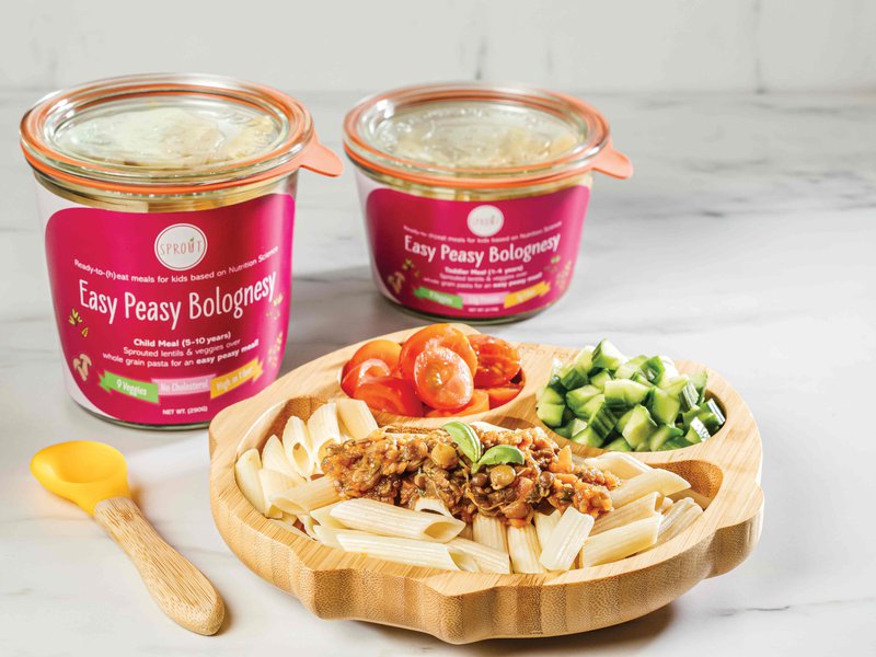 Sprout offers freshly prepared ready meals in vacuum-sealed glass jars