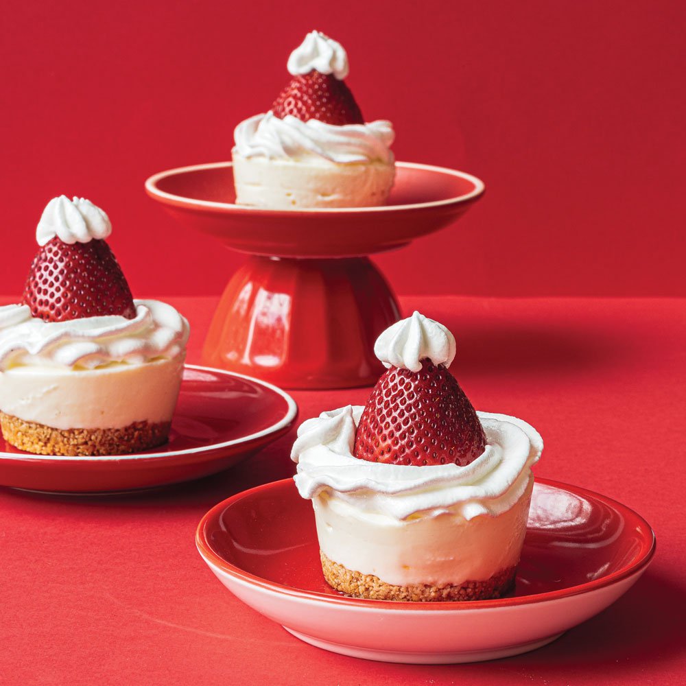 Strawberry Santa hats