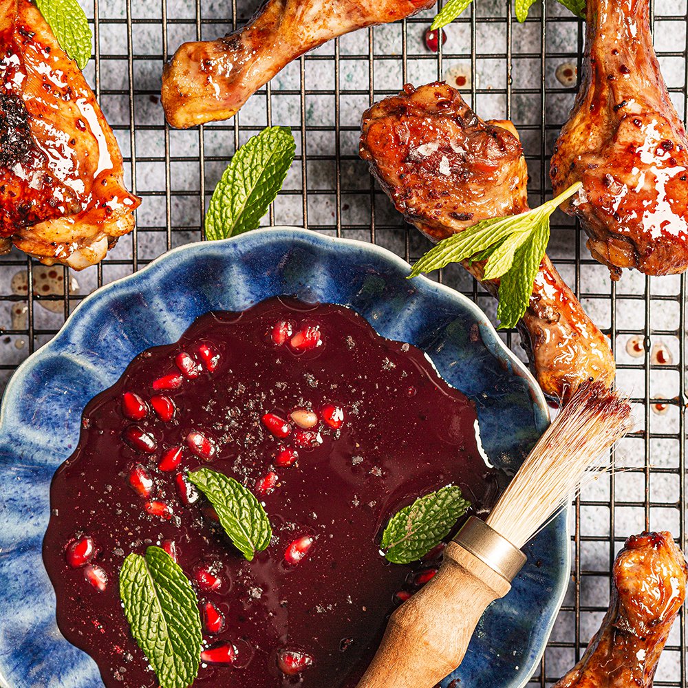 Sumac pomegranate glaze for chicken recipe Spinneys UAE