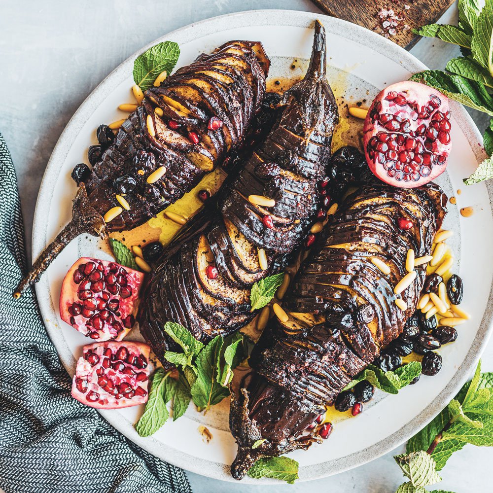 Sweet-and-sour sumac baked aubergines