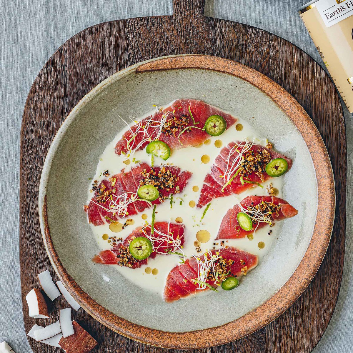 Tiger's milk ceviche with crispy quinoa