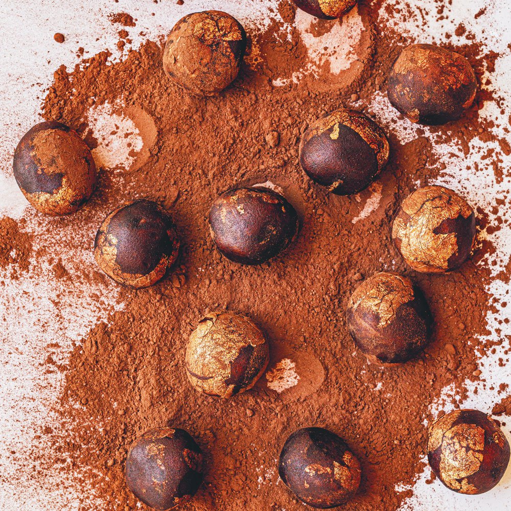 Tahini halva truffles