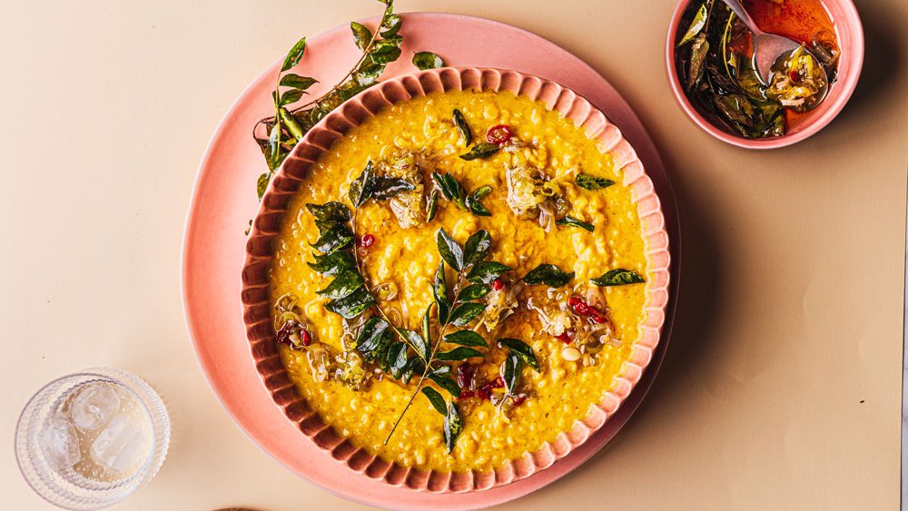 Tamarind &amp; pea milk dal