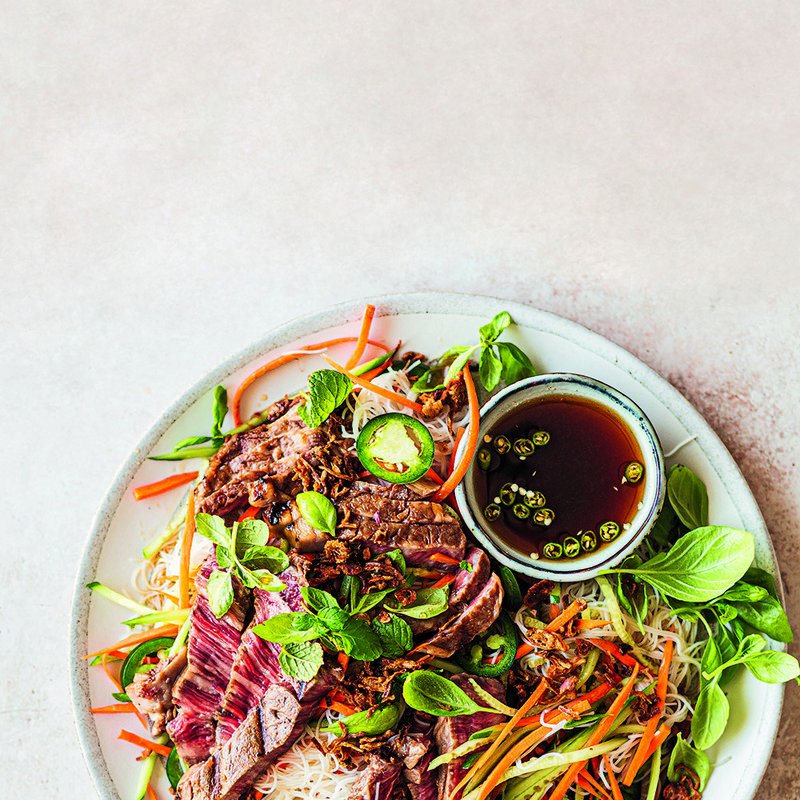 Thai wagyu rib-eye salad