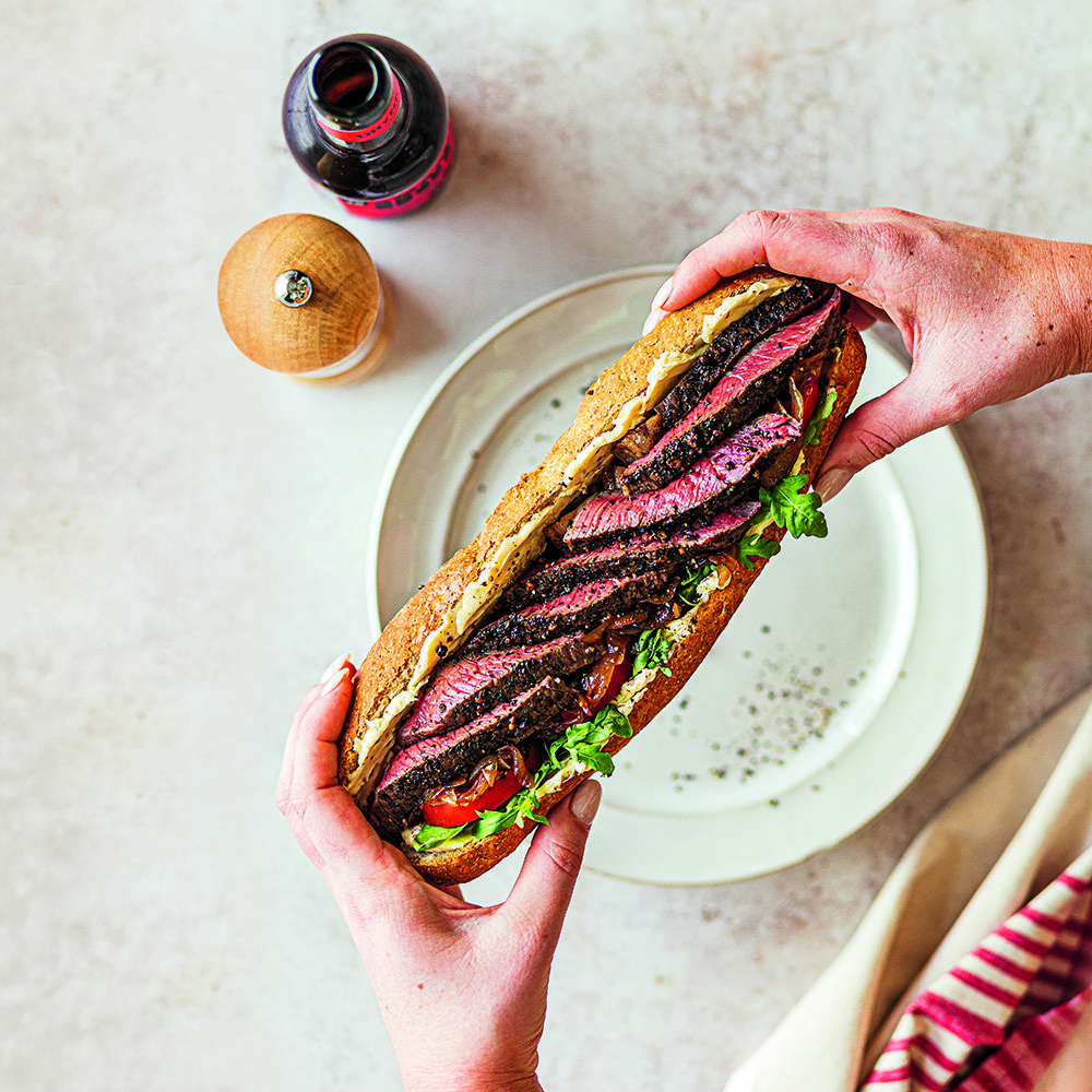 سندويش ستيك كفل من الأبقار