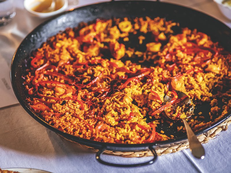 There are two variations on the paella dish at this supper club