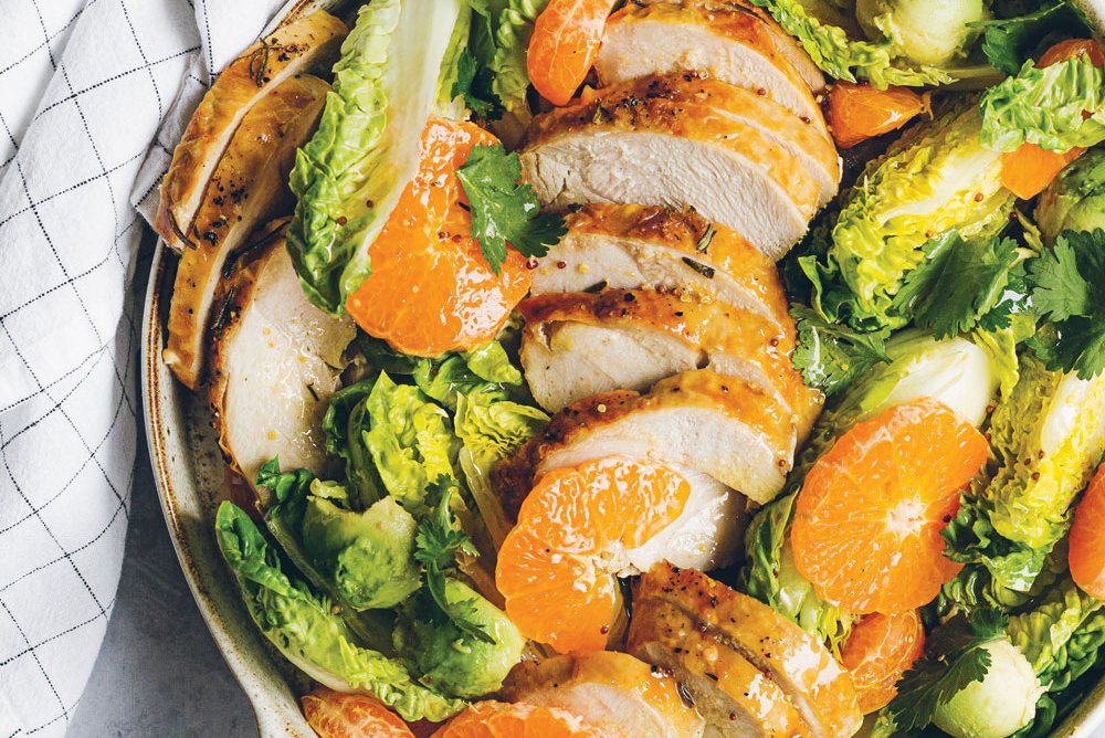 Turkey salad with clementine dressing recipe Spinneys UAE