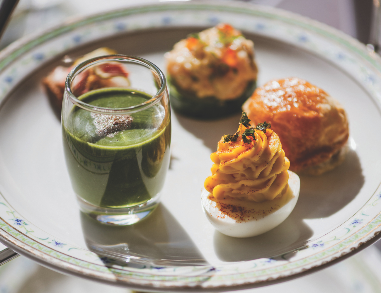 Savouries from afternoon tea