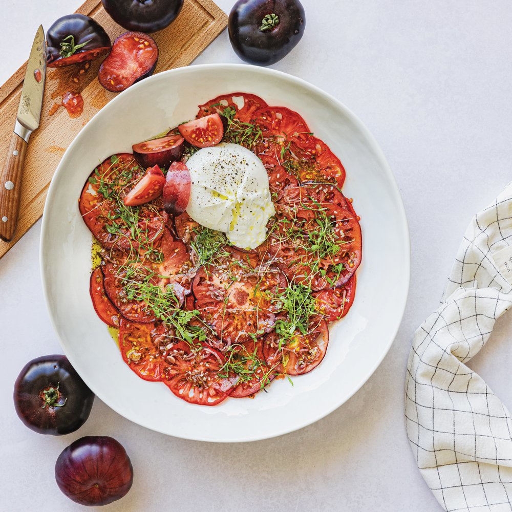 كارباتشيو الزعتر والطماطم