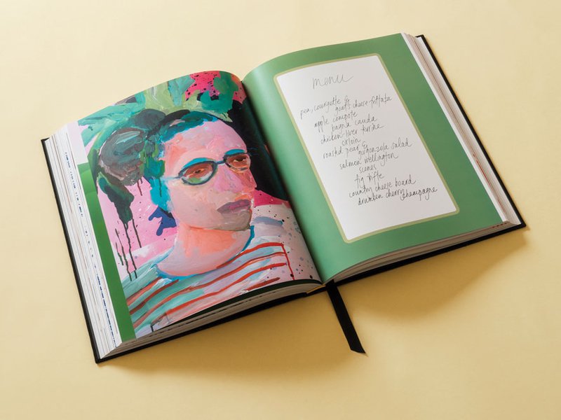 The sole meunière has been inspired by Natasha’s trips to Paris | The book is filled with original art | The saganaki prawns gets it name from the pan in which it’s prepared