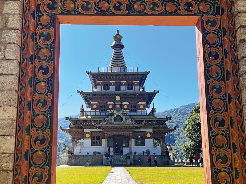 The main lodge at COMO Uma Paro | Khamsum Yulley Namgyal Chorten | COMO Uma Punakha sits seamlessly atop terraced rice paddies