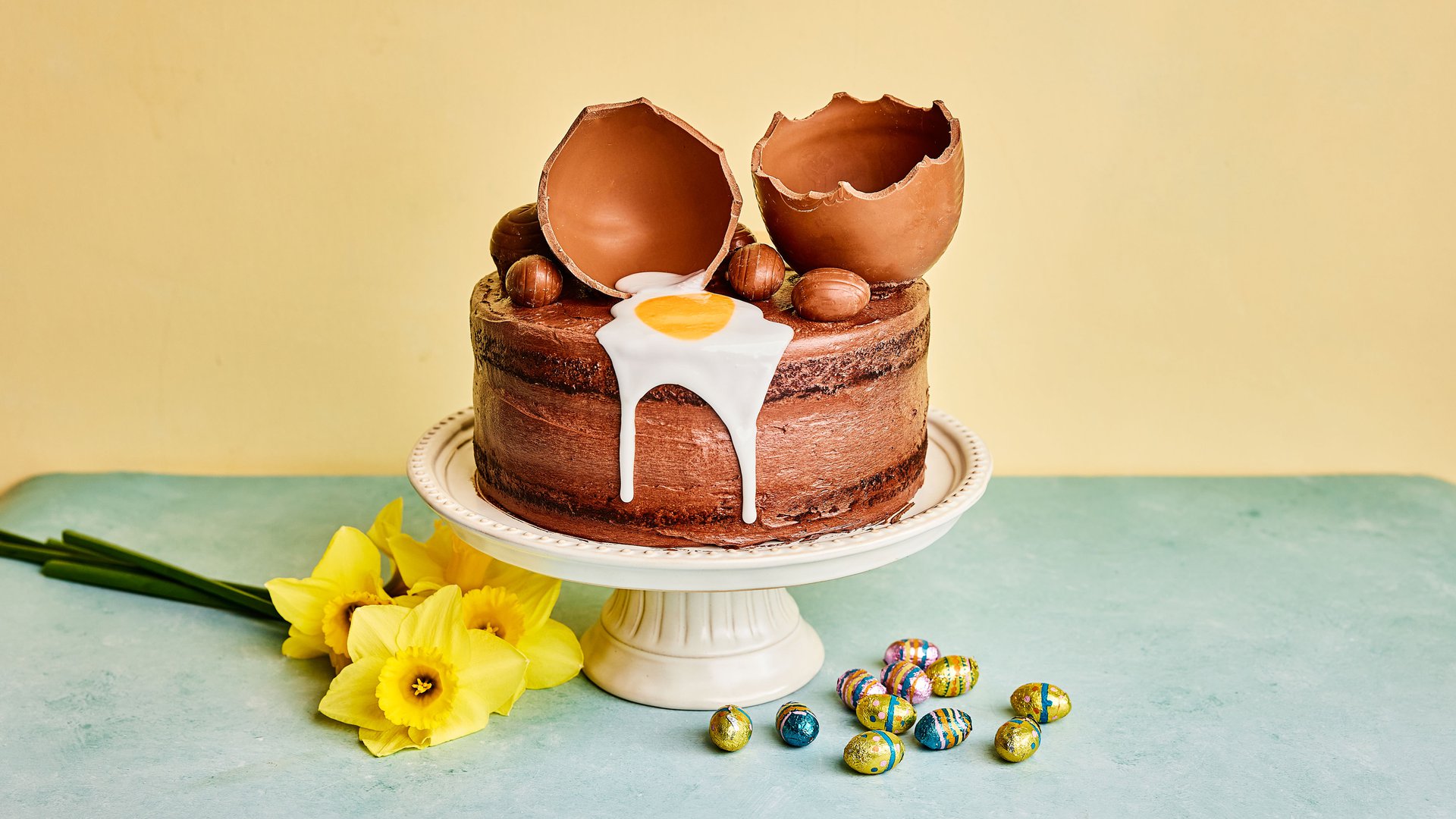 Chocolate Creme Egg cake