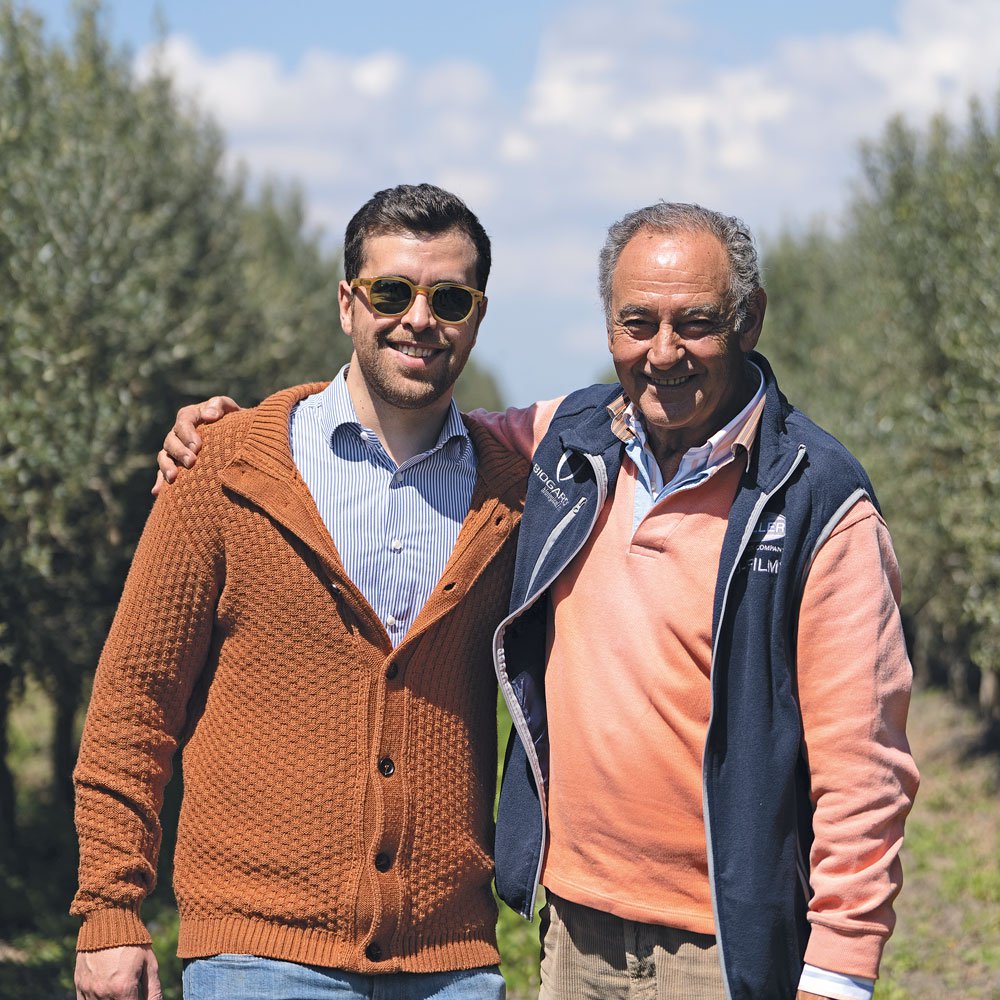 Federico with Vincenzo, who manages several sites for Basso