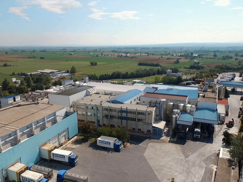 Mevgal HQ| Yiaourtopita (Greek citrus yoghurt cake with yoghurt frosting) |The former Mevgal factory