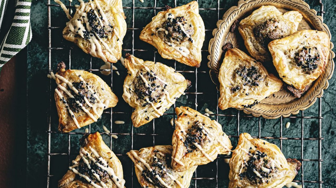 Lamb kofta pies with chimichurri