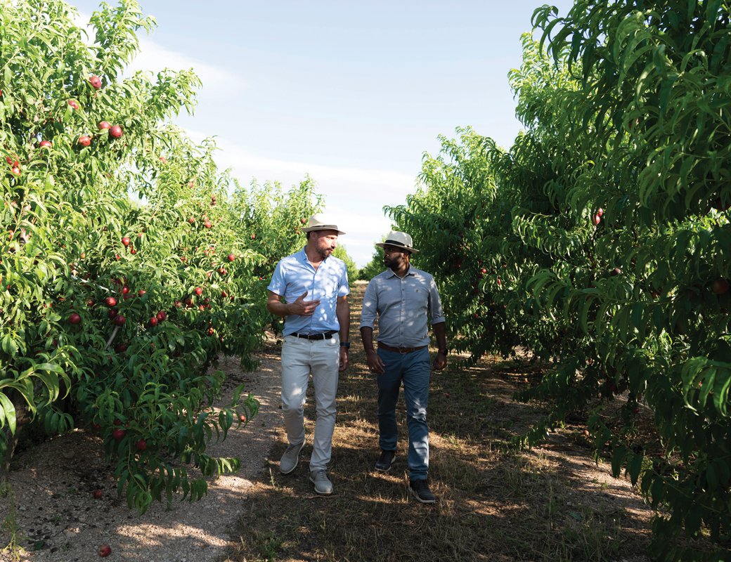 Neil Gibson, Spinneys produce category manager, and Mohamed Basheer, Spinneys fruit buyer