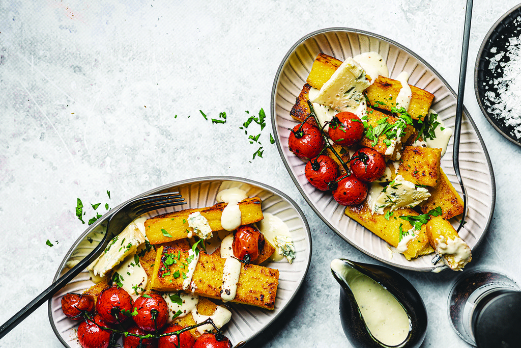 Polenta fries with gorgonzola dressing recipe - Spinneys UAE