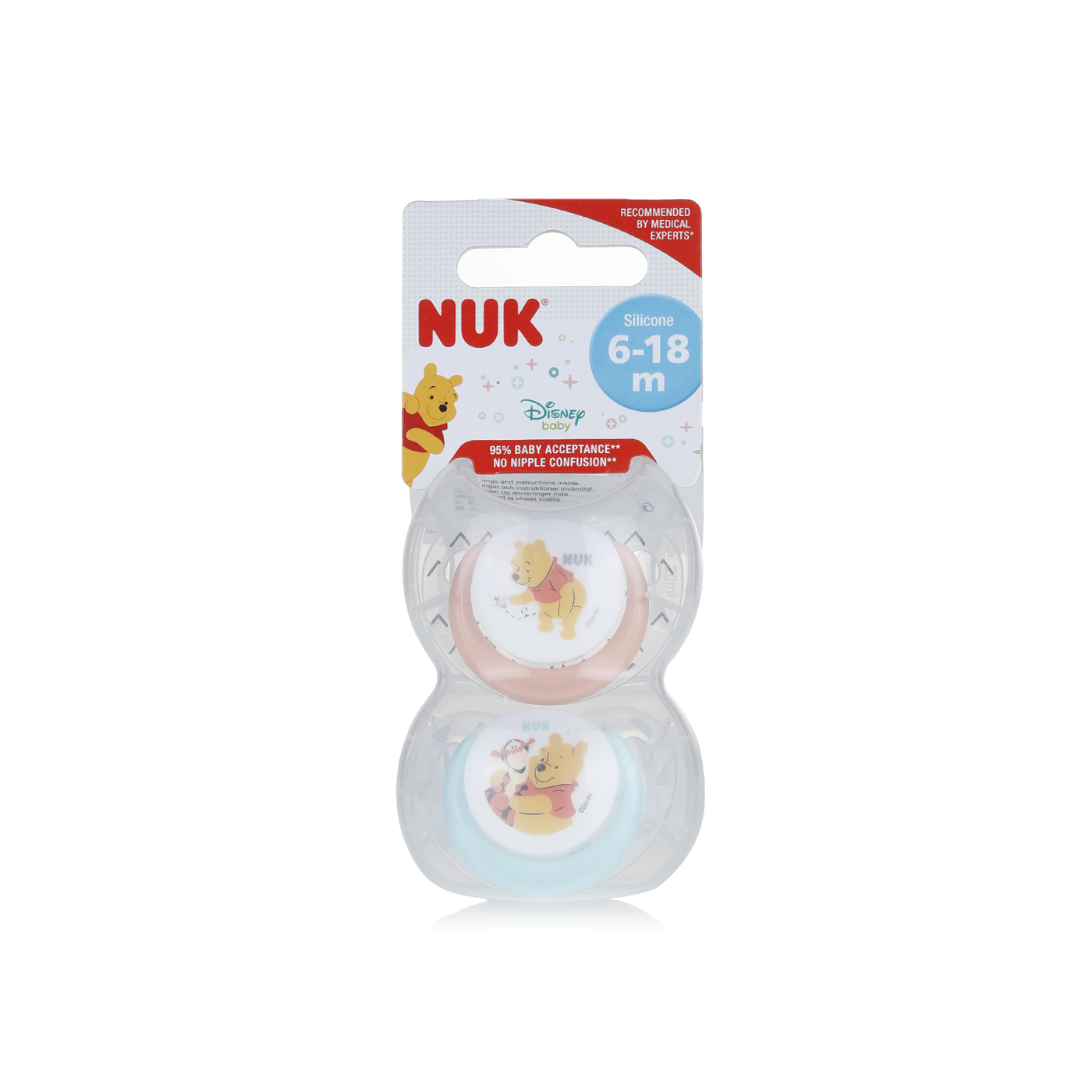 Nuk Wtp Silicone Soother 6-18 Months x 2
