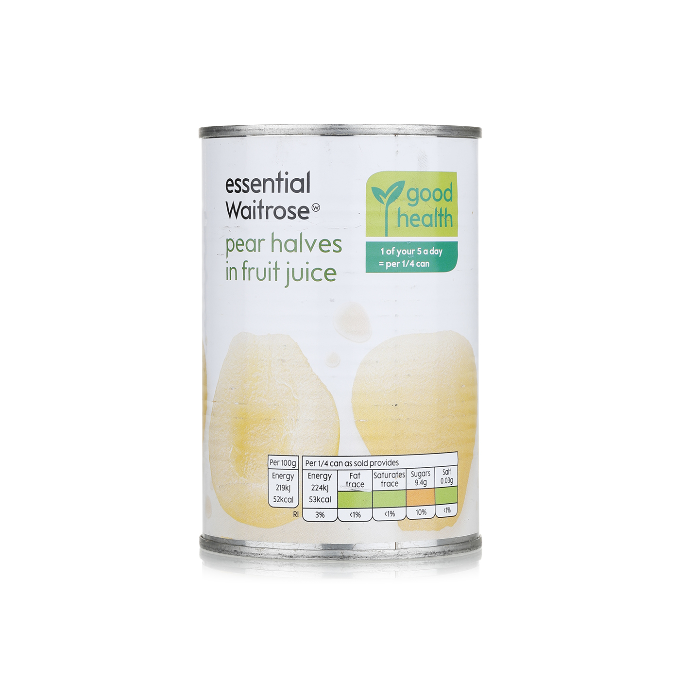 Waitrose Essential Pear Halves 410g
