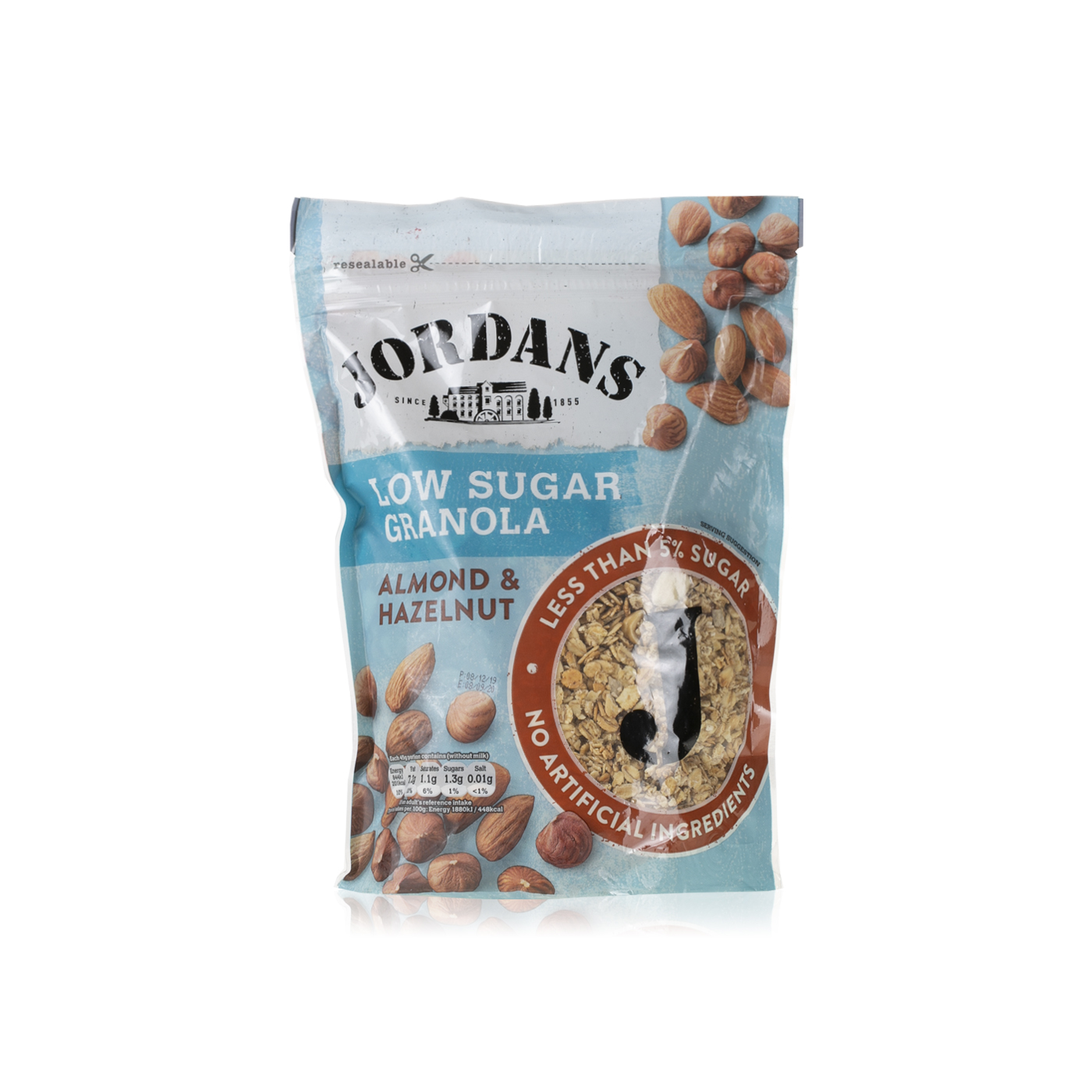 Jordans almond and hazelnut low sugar granola 500g Spinneys UAE