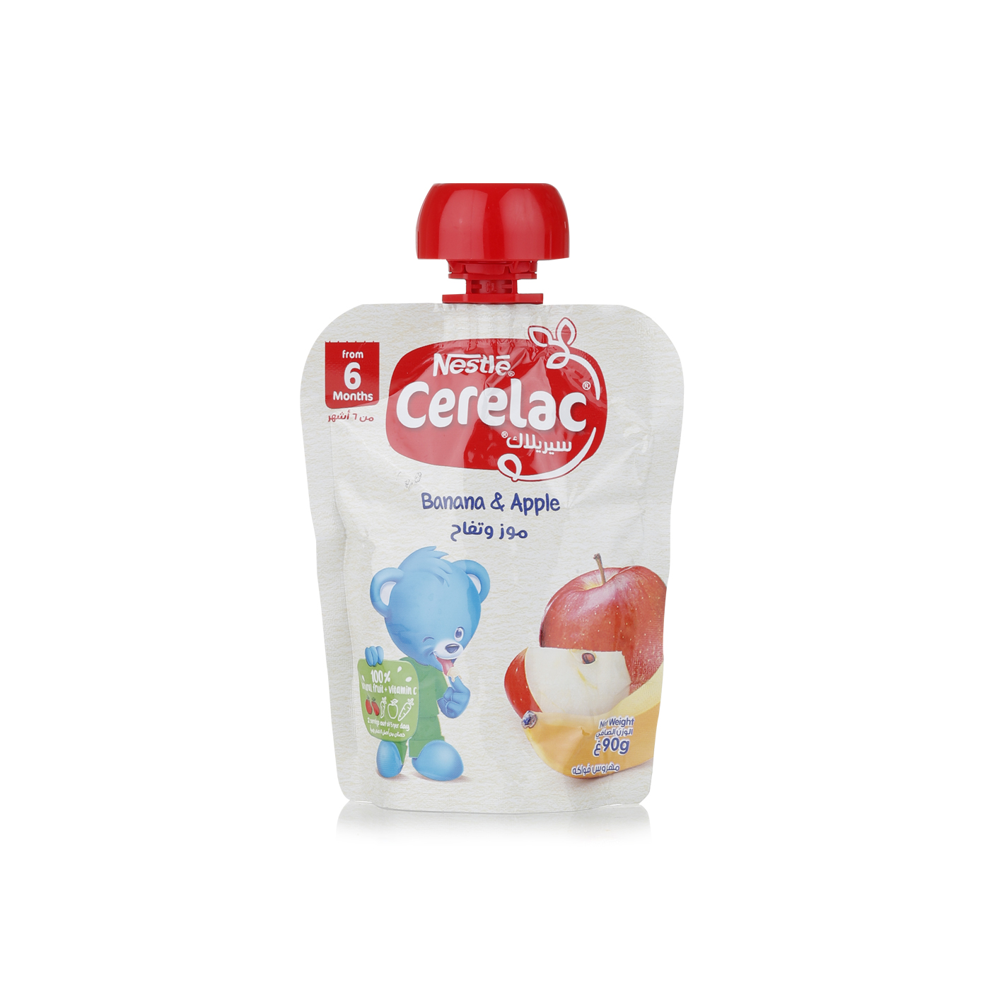 Nestle Cerelac Banana & Apple Puree 6m+ 90g