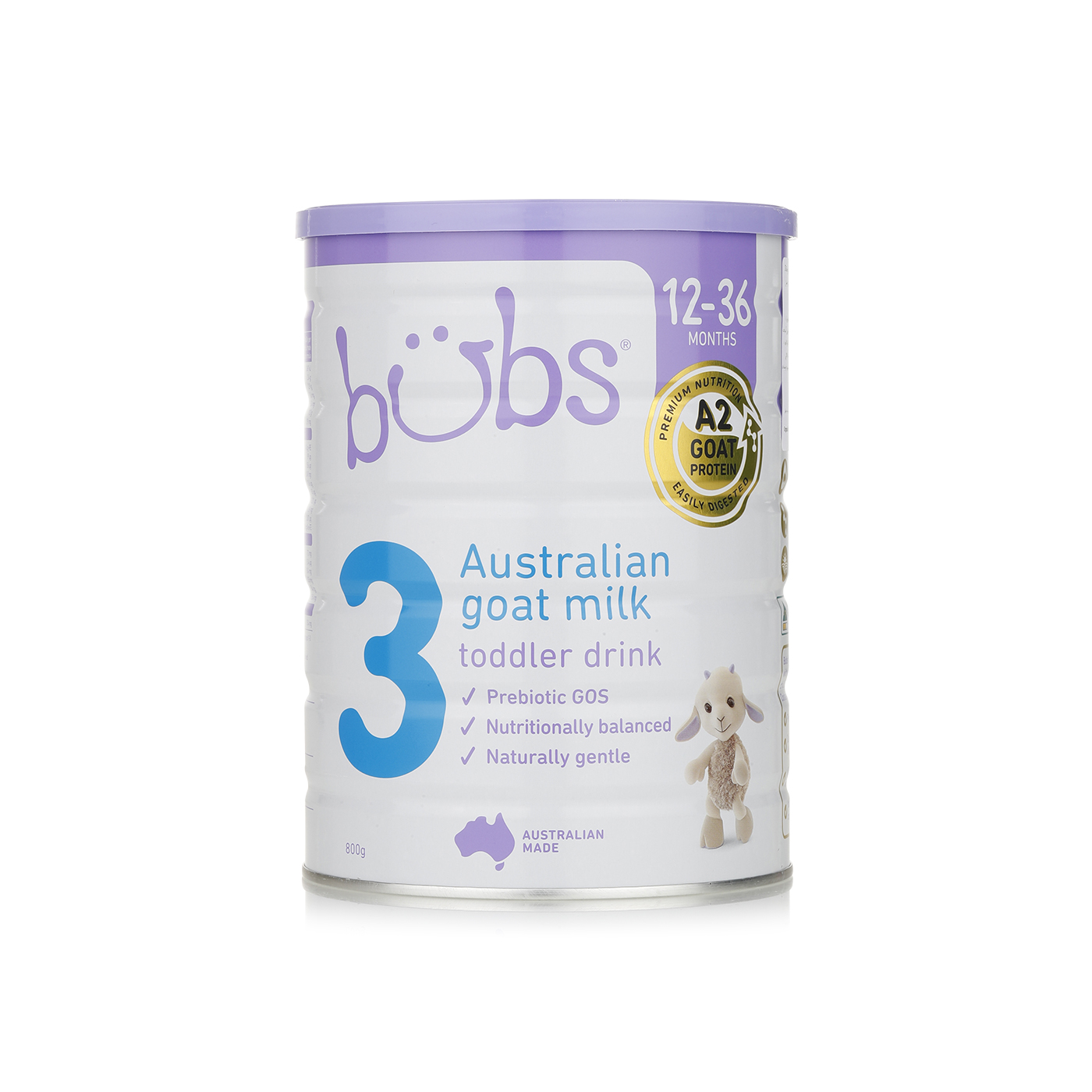 Bubs goat follow on formula milk stage 3 800g Spinneys UAE
