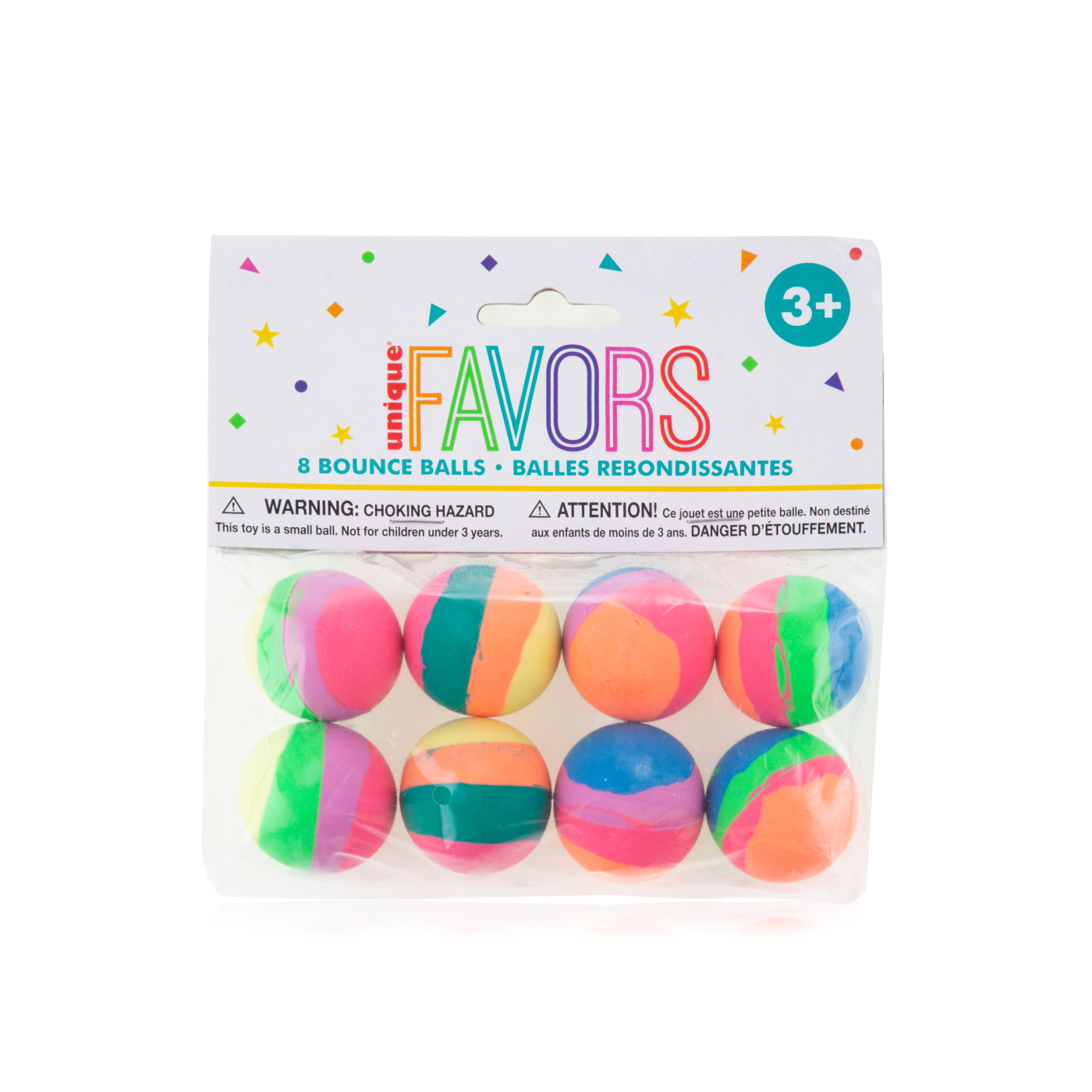 Unique Favors Bounce Balls x 8