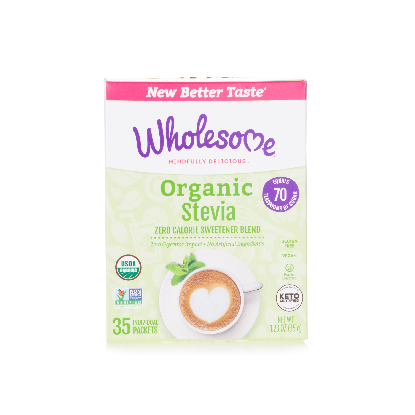Wholesome Organic Stevia Sweetener 35 x 35g