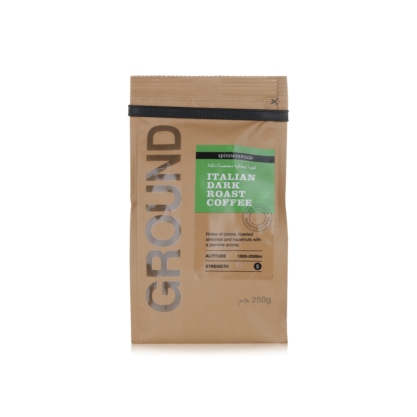 Spinneysfood Italian Dark Roast Ground Coffee 250g