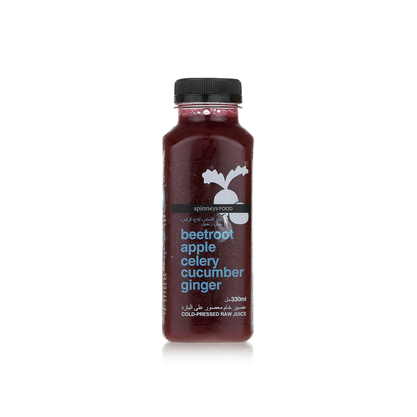 SpinneysFOOD beetroot, apple, celery, cucumber and ginger juice 330ml