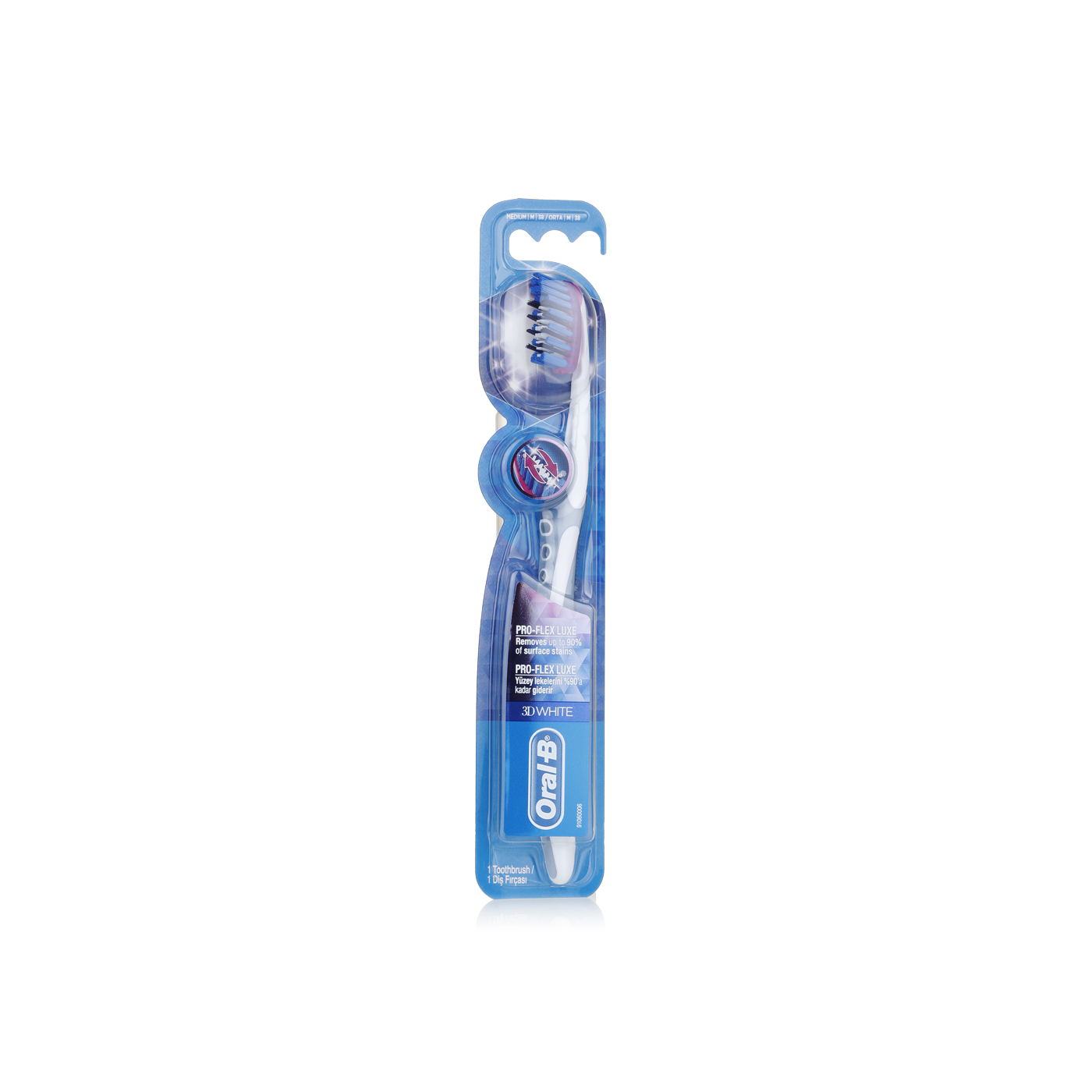 Oral-B 3d White Pro-Flex Luxe Toothbrush, Medium Bristles