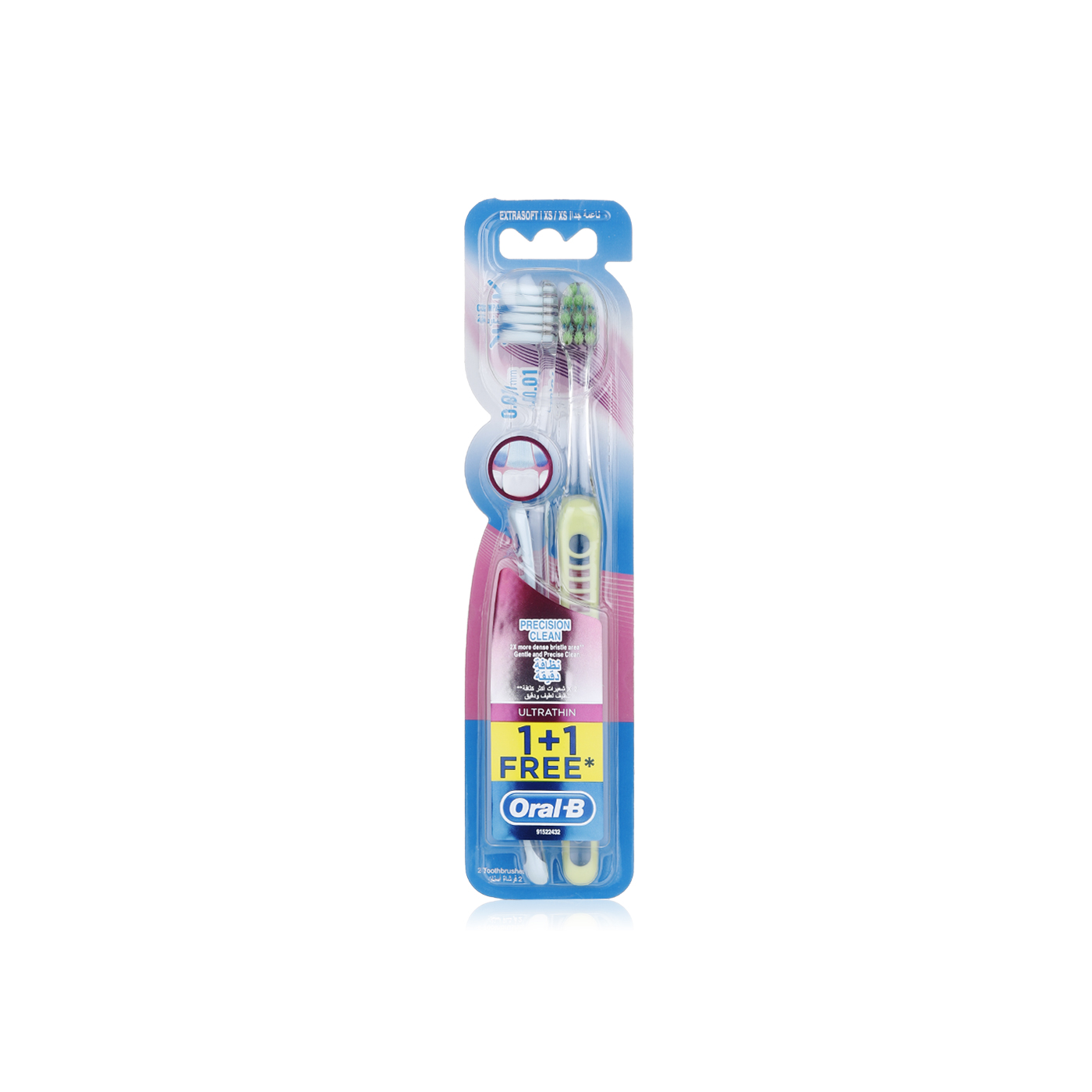 Oral-b Ultrathin Extra Soft Toothbrush 2 Pieces Value Pack - Spinneys Uae