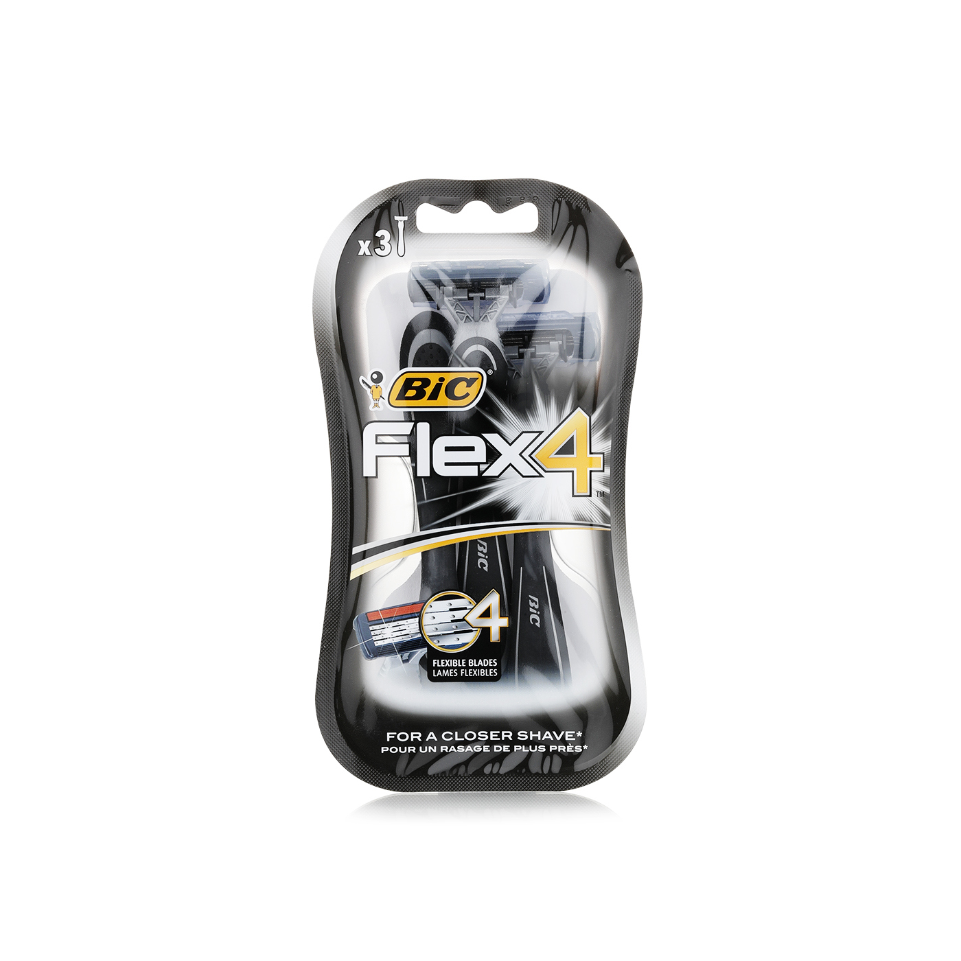 Bic Flex 4 Blade Shaver x 3