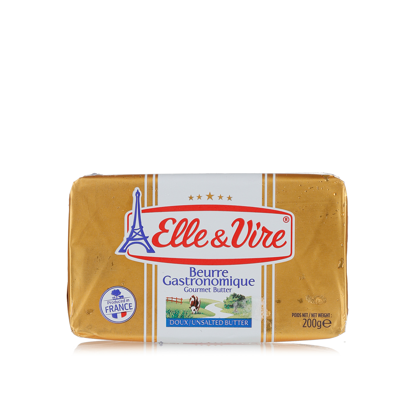 Elle & Vire Frozen Gourmet Unsalted Butter 200G