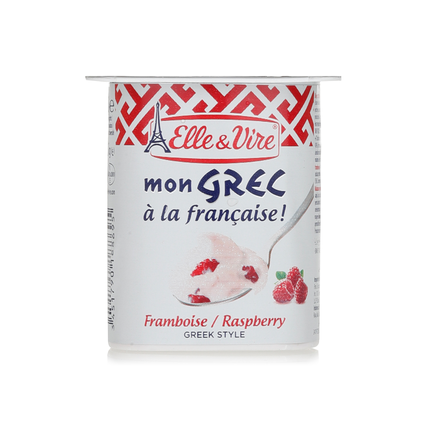 Elle & Vire Greek Raspberry Greek Yoghurt 125g