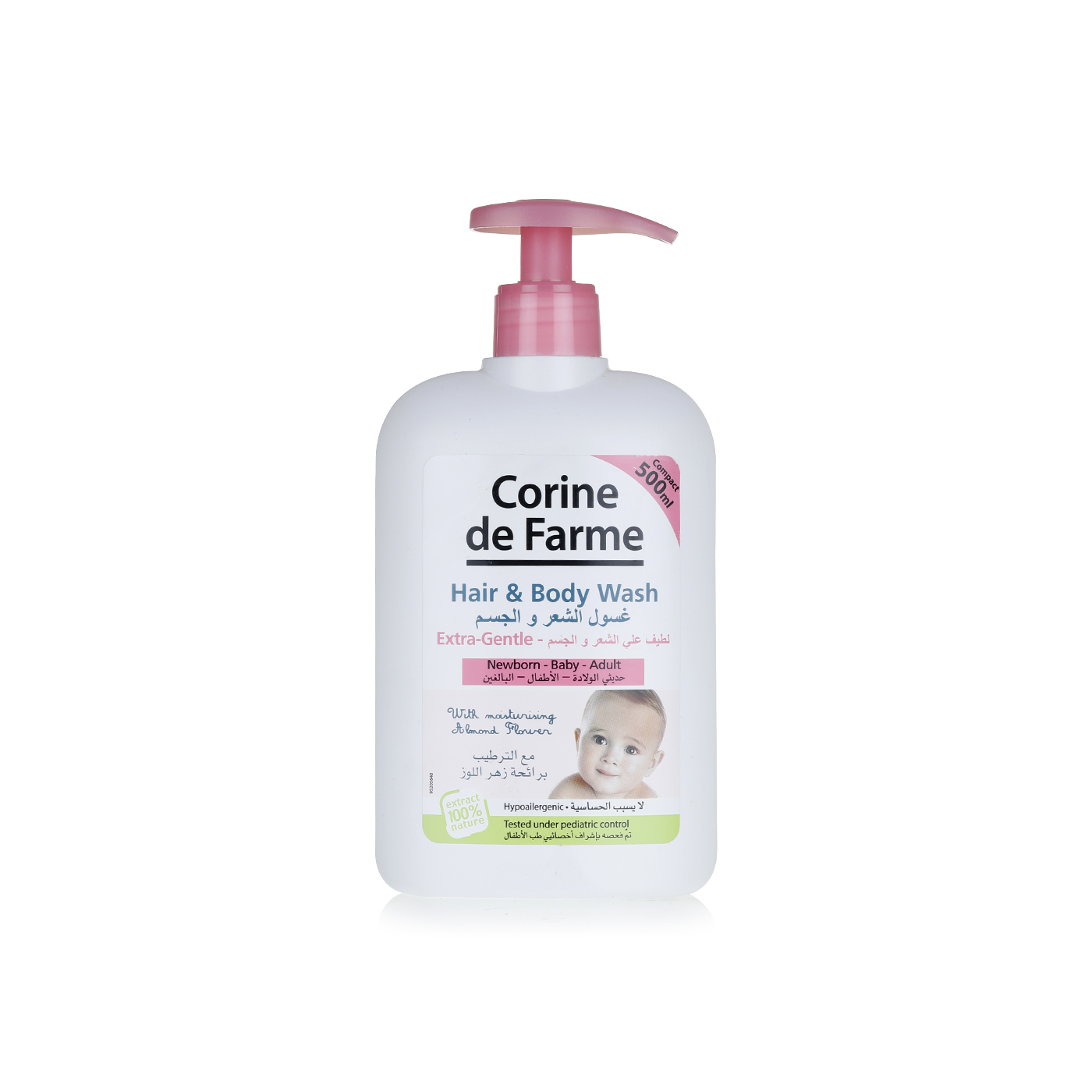 Corine De Farme Extra Gentle Baby Hair and Body Wash 500ml