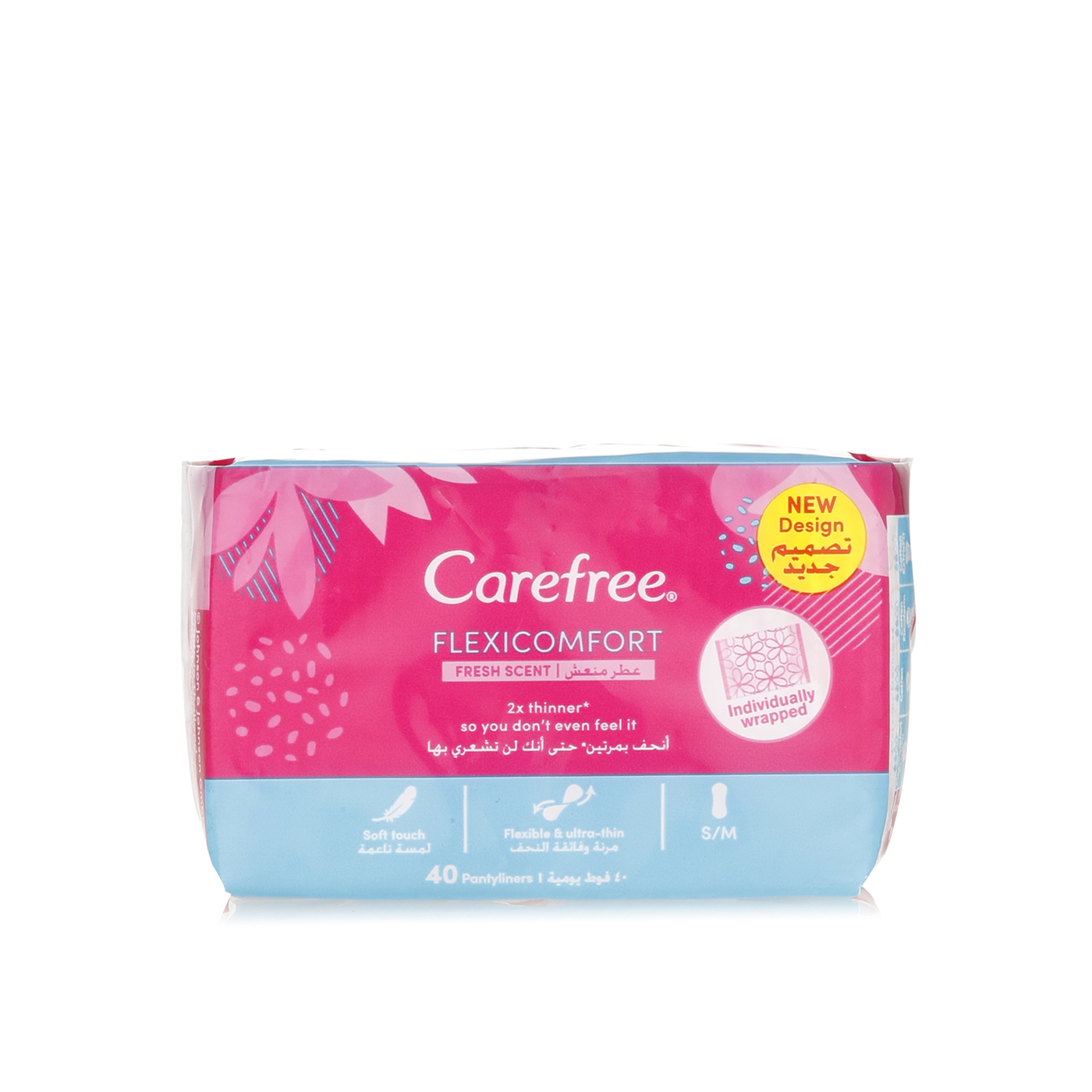 Carefree Flexi Comfort Cotton Fresh x 40