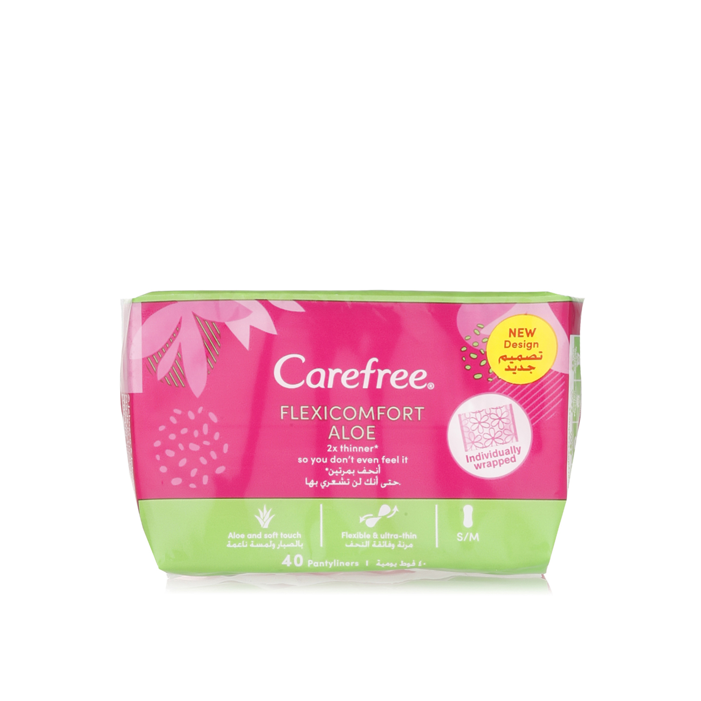 Carefree Flexi Comfort Aloe x 40