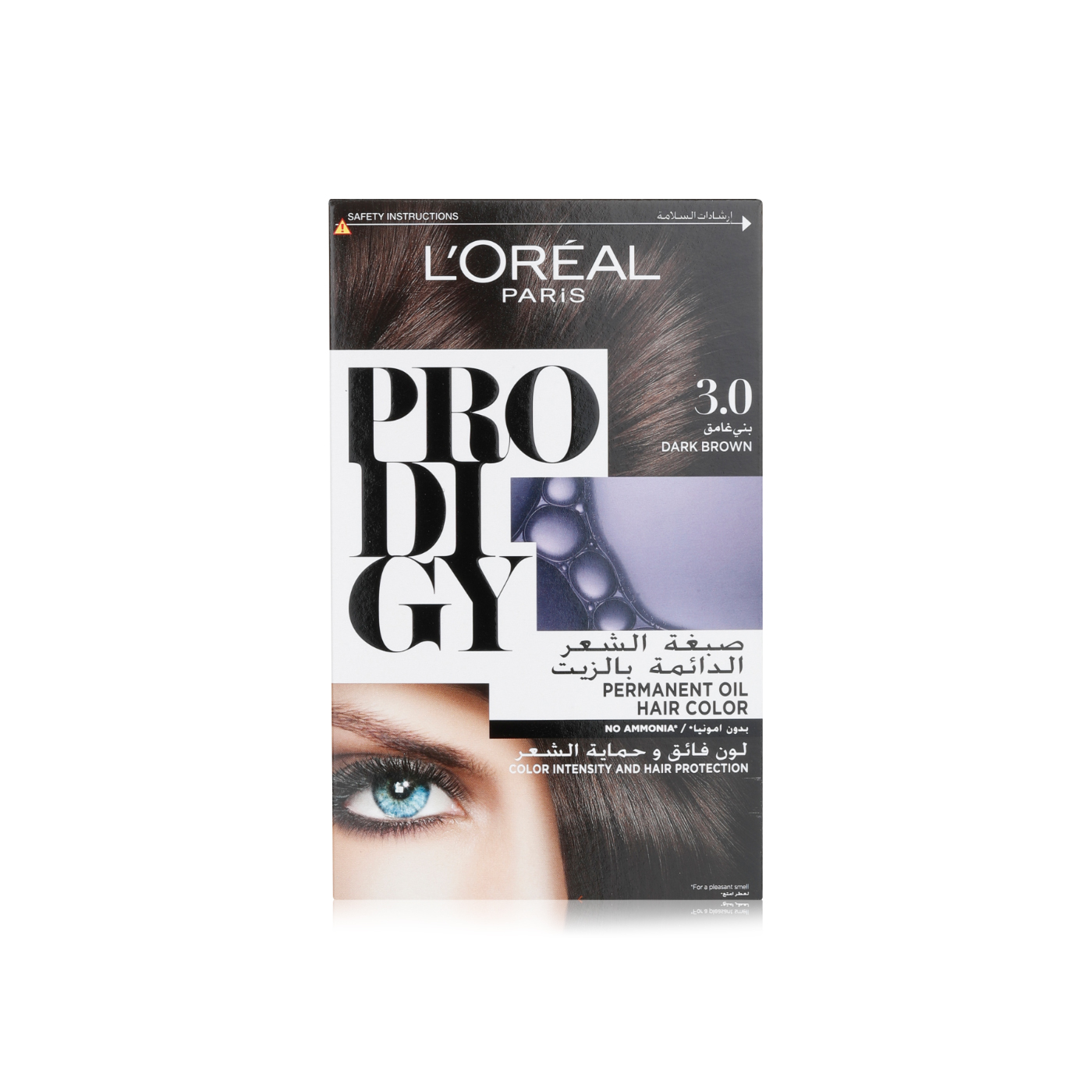 L'oreal Paris Prodigy Permanent No Ammonia Hair Colour 3.0 Dark Brown