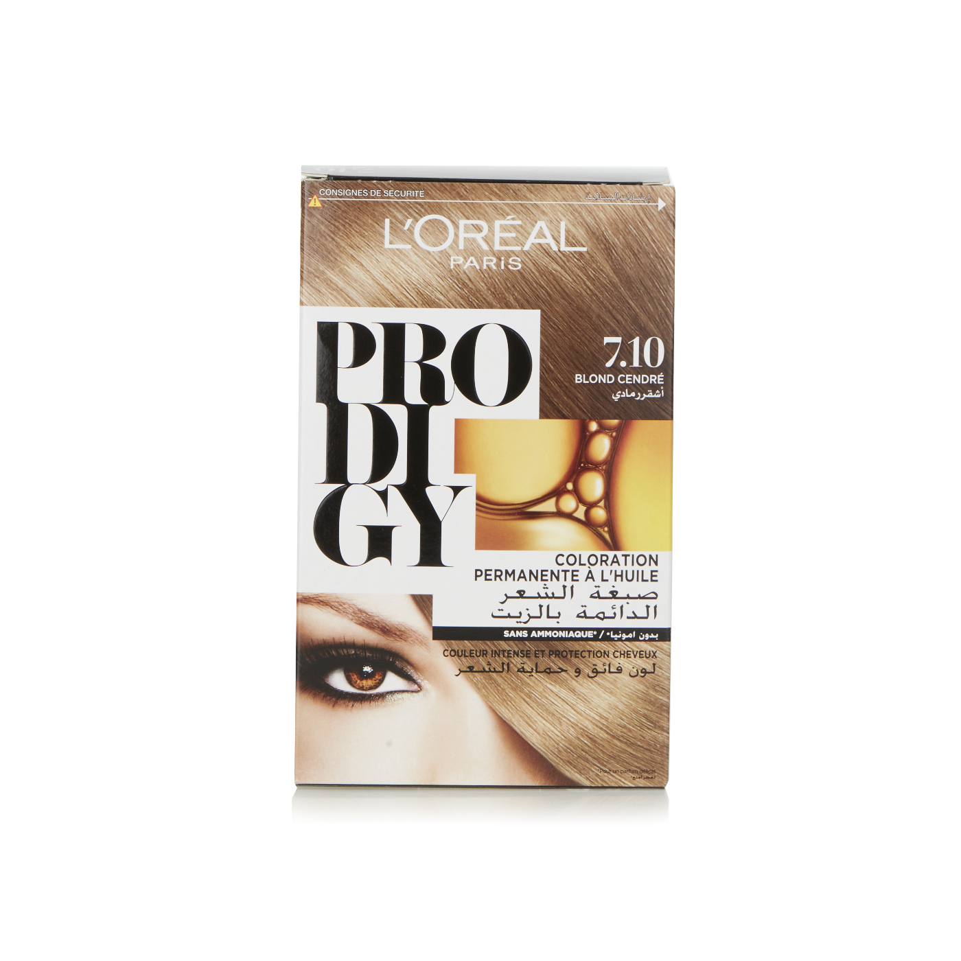 L'oreal Paris Prodigy Permanent No Ammonia Hair Colour 7.1 Ash Blonde