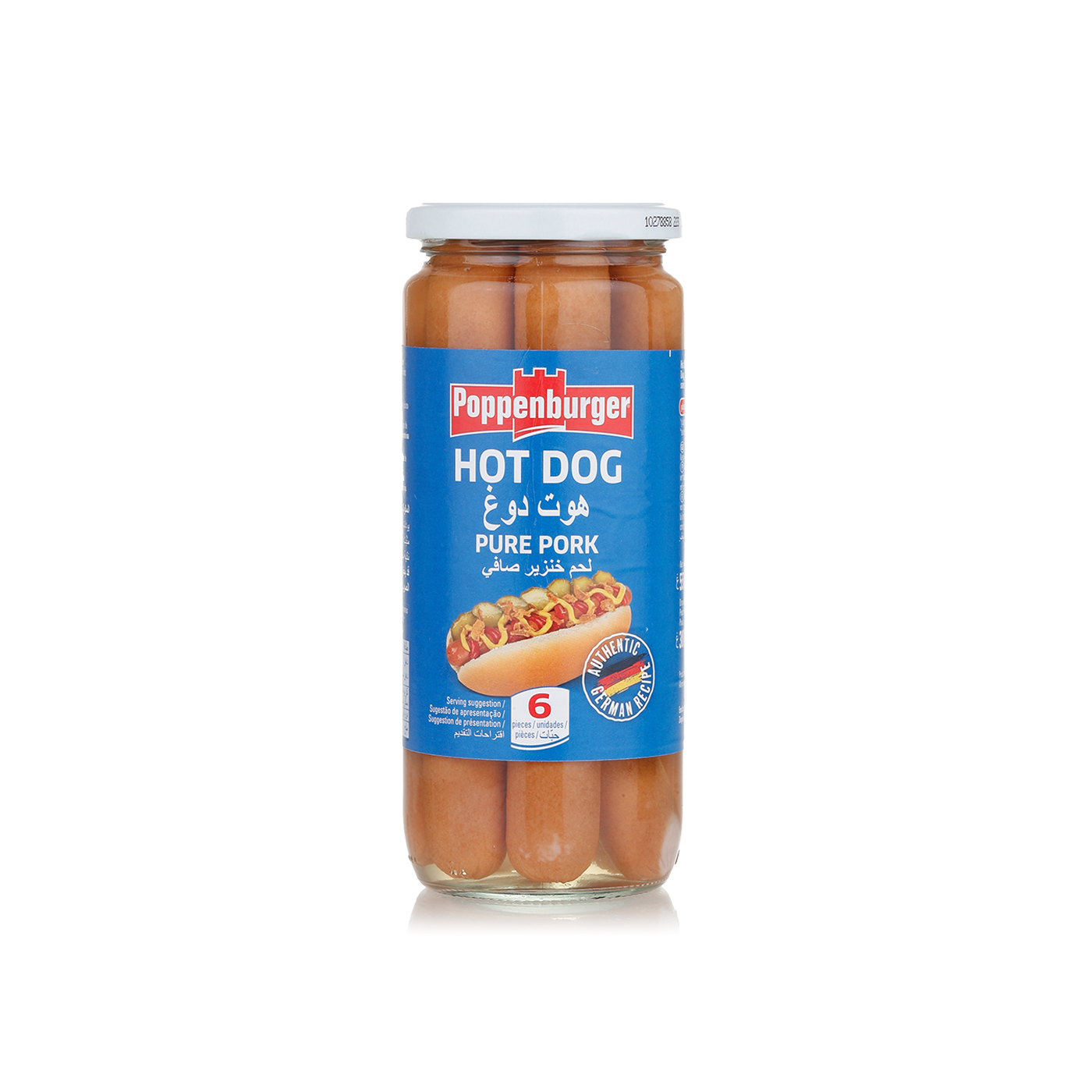 Poppenburger Pure Pork Hotdog Sausages 300g