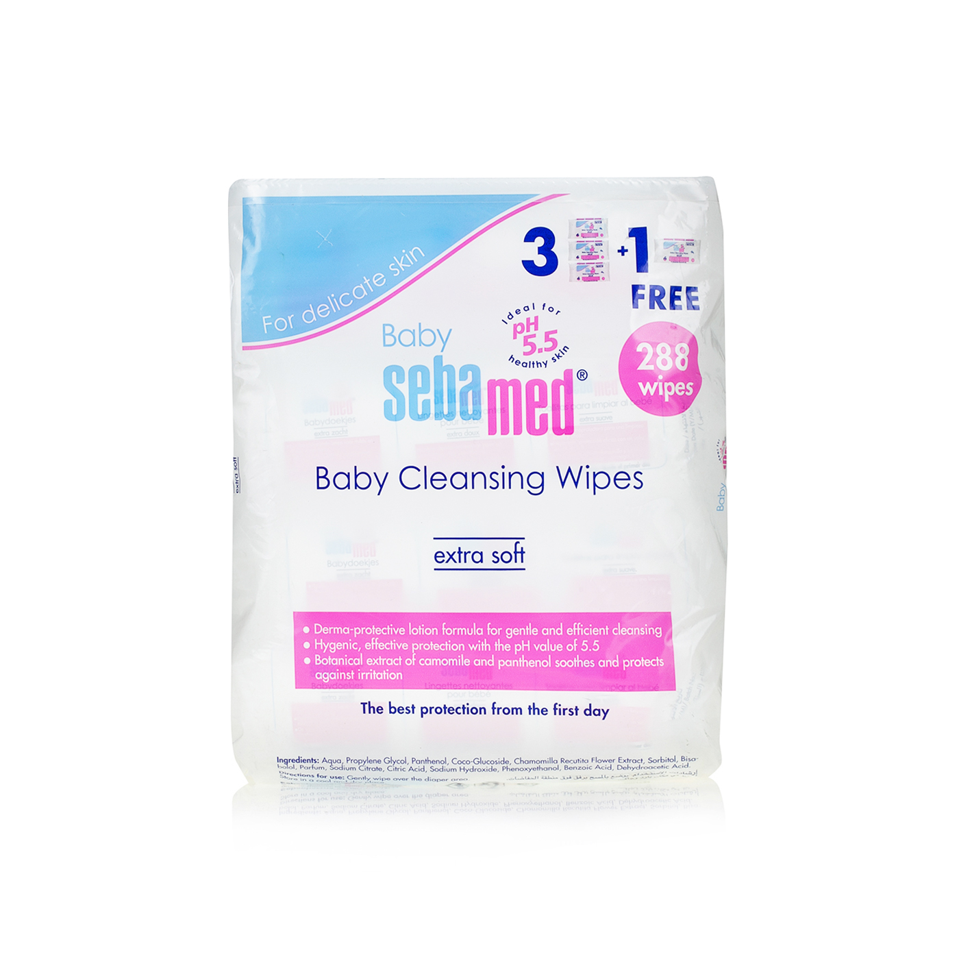 Sebamed Extra Soft Baby Cleansing Wipes x 4s