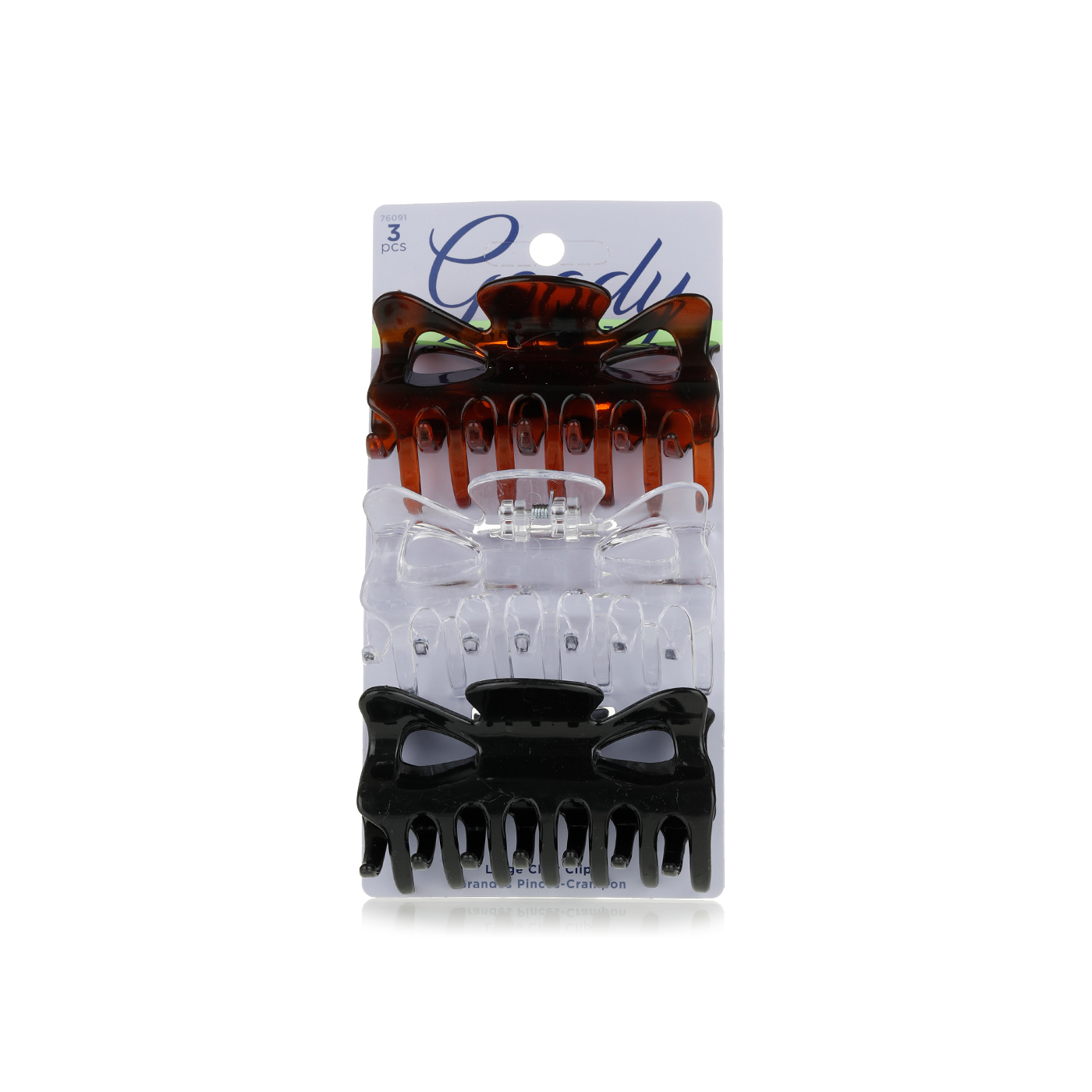 Goody Large Rectangle Claw Clip 3pcs