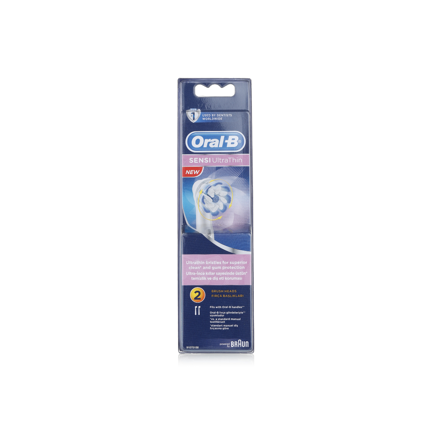 Oral-B 60-2 Sensitive Ulathin Electric Replacement Toothbrush Heads