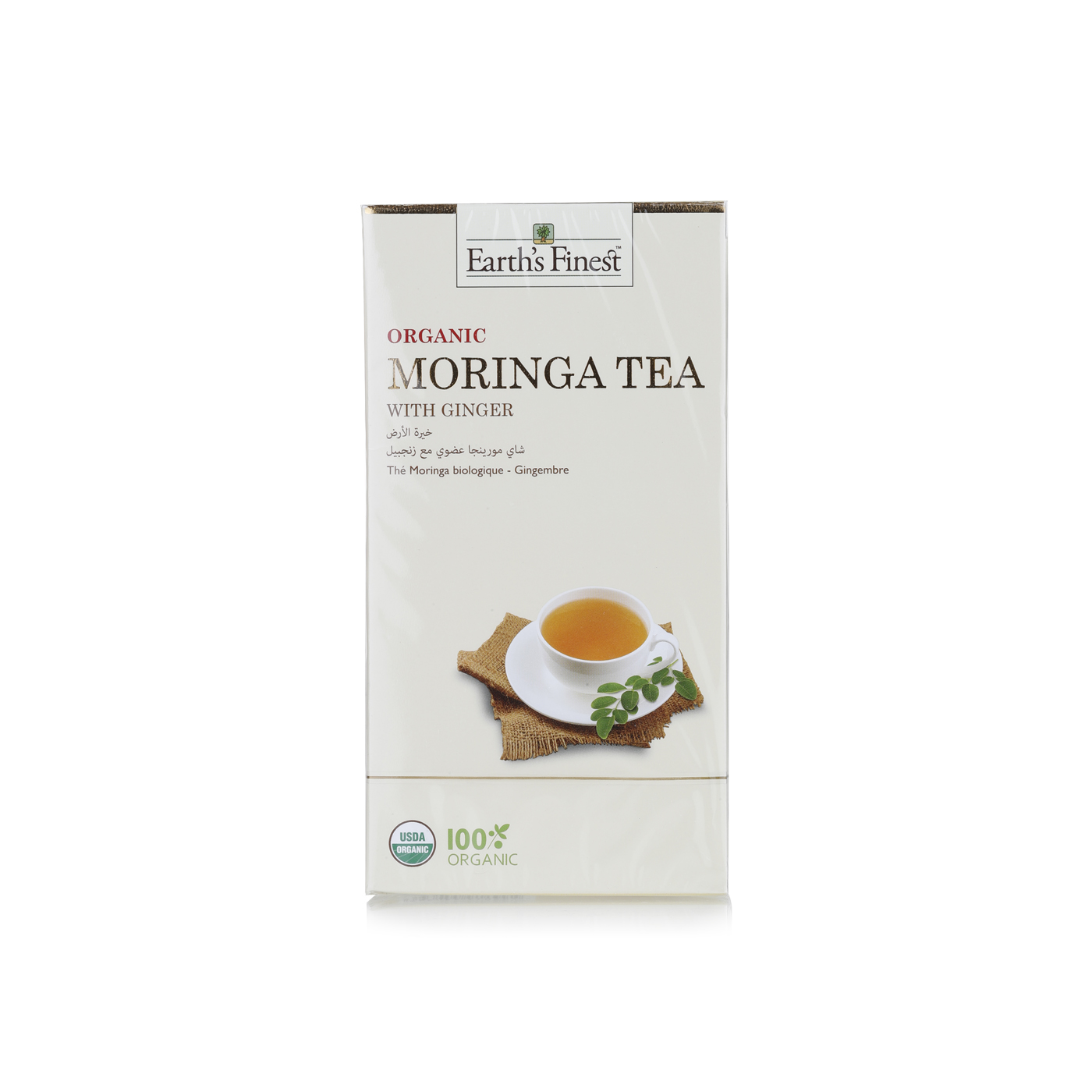 Earth's Finest organic moringa ginger tea 37.5g - Spinneys UAE